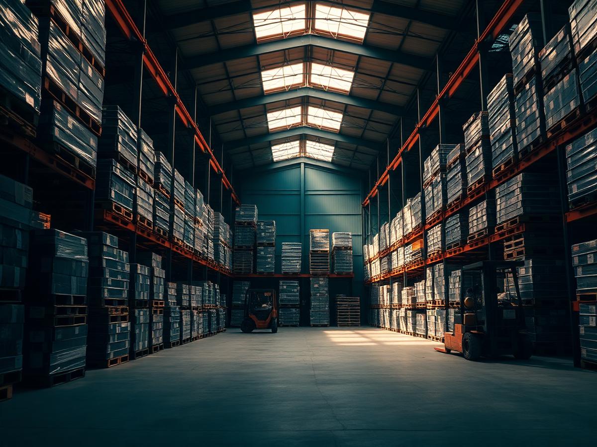 CargoVault bonded warehouse with stacked pallets